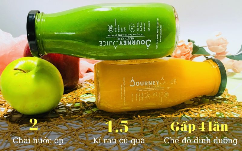 Chế độ dinh dưỡng được Journey Juice thiết kế đặc biệt
