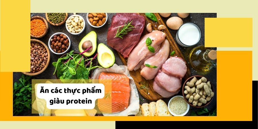 Ăn các thực phẩm giàu protein để giảm cân tại nhà